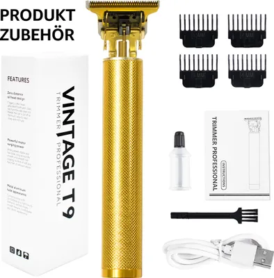 Produktbild von Gold Profi Haarschneider Haarschneidemaschine, Bart Trimmer Rasierer Hair Clipper USB, Schnurlose Hair Clipper für Herren Bart Trimmer Rasierer