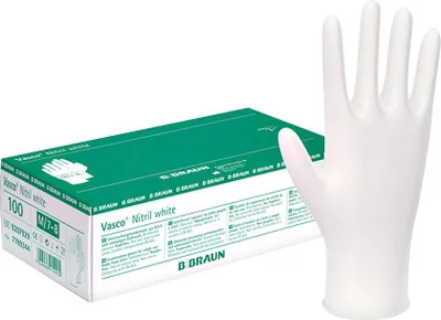 Productafbeelding van Vasco nitril handschoenen, wit, maat M, 150 stuks