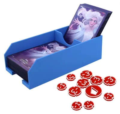 Imagen del producto de Set de inicio de Lorcana, conjunto de fichas multicolores + portacartas