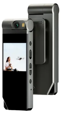 Produktbild von 2K-Koerperkamera mit tragbarer Body-Cam, Mini-Clip-On-Kamera-Camcorder mit um 180¡ã drehbarem Objektiv, LED-Fuelllichtern, Rueckclip fuer die Zustellung durch Strafverfolgungsbehoerden, persoenliche Videoaufzeichnung auf Reisen im Freien