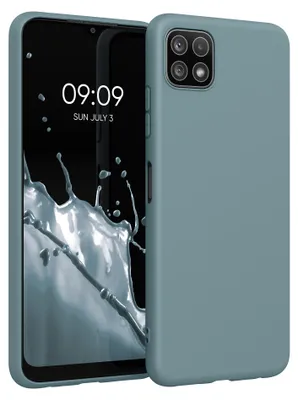 Produktbild von kwmobile Handyhülle für Samsung Galaxy A22 5G Hülle - TPU Case - Kabelloses Laden - Schutzhülle Cover in Arctic Night