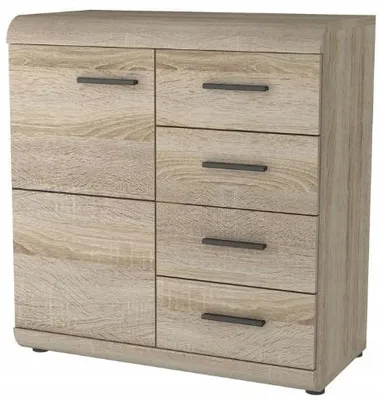 Produktbild von Kommode Link mit Schubladen 80 x 42 x 86,5 cm Eiche Sonoma