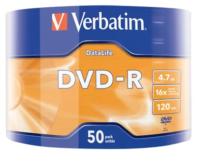 Produktbild von Verbatim 43791, DVD-R, Spindel, 50 Stück(e), 4,7 GB