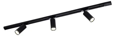 Produktbild von Ledvion Schienensystem lampen 1m 1-Phasen Schwarz 3-flammig ohne GU10 Lampe