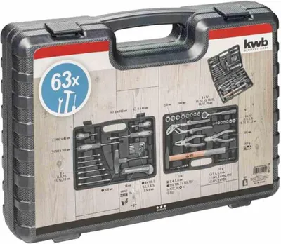 Obrázek produktu pro Instrumentu komplekts KWB 63piederumi 375500