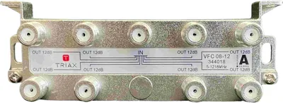 Image de Répartiteur TRIAX à 8 sorties, 1,2 GHz, 12 dB, 1 pièce.