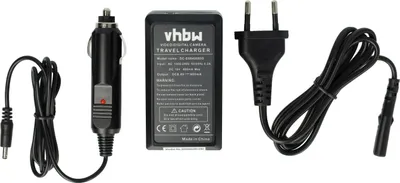 Produktbild von vhbw Ladegerät kompatibel mit Nikon D3000, D40, D40x, D5000, D60 Kamera Camcorder/Akku - Ladeschale, Kfz-Adapter, Ladeanzeige, 8,4 V
