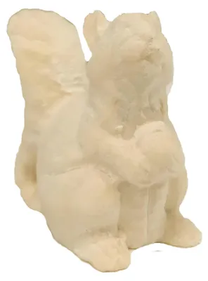 Holz-Eichhörnchen 10 cm handbemalt Krippenzubehör