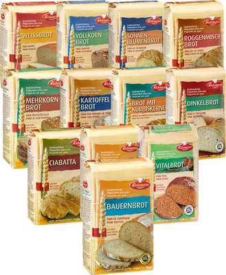 Produktbild von BIELMEIER 12teiliges 1000g Brotbackmischung-Kennenlern-Set