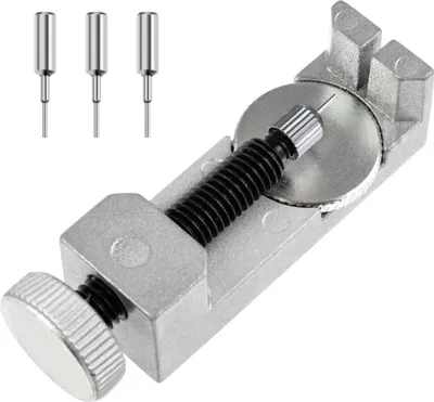 Produktbild von Zacro Uhrmacherwerkzeug Uhrenarmband Strap Kettenbolzen Remover Reparatursatz Werkzeug für Uhrmacher mit 3 Extra Pins