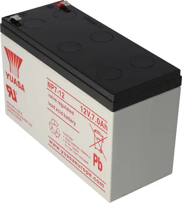 Produktbild von YUASA NP7-12 Akku NPW36-12 Blei PB 12 Volt 7000mAh mit 4,8mm Kontakten