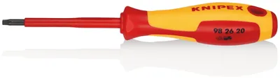 Obrázek produktu pro KNIPEX 98 26 20 Šroubovák na šrouby Torx® izolační vícesložková rukojeť, testováno VDE, leštěný 185 mm