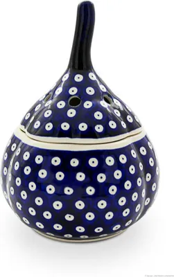 Produktbild von Original Bunzlauer Keramik Knoblauchtopf Zwiebeltopf Ø16,4 x 21,4 cm Design 42