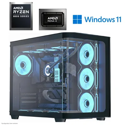 Immagine prodotto di PC da gioco AMD Ryzen 7 8700G | Radeon 780M iGPU | 16 GB DDR5 | 1 TB NVMe | Win 11 Pro | RGB | WLAN