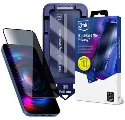 Immagine prodotto di Protezione per schermo in vetro temperato 3MK Hardglass Max, con applicatore, compatibile con Samsung Galaxy S24 / S25