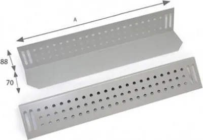 Image de Triton RAB-NL-X01-X1 Rails pour charges lourdes 380mm, pour baie de 600mm de profondeur, noir