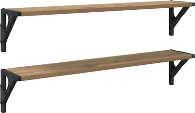 Obrázek produktu pro vidaXL Nástěnné police 2 ks Artisan dub 80 x 15 x 15,5 cm materiál na bázi dřeva