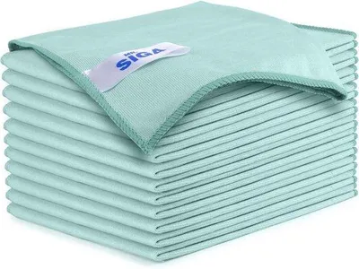 Produktbild von Unyqoos® Ultrafeine Mikrofaser-Reinigungstücher – 12 Stück 35×40 cm, fusselfrei & streifenfrei, staub- und schmutzaufnehmend, wiederverwendbar