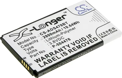 Imagen del producto de TECHTEK Batería compatible con [ADT] Command Secondary Color Touchscreen Keypad sustituye P-504478