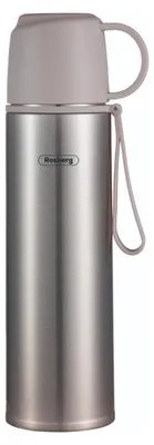 Obrázek produktu pro Termos Rosberg R52010F, 500 ml, víčko-sklenička, nerezová ocel, šedá
