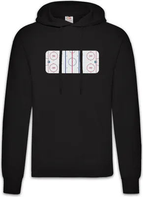 Produktbild von Urban Backwoods Icehockey Field, Herren Hoodie, Farbe: Schwarz, Größe: L