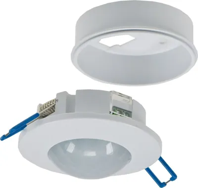 Immagine prodotto di Rilevatore di movimento da incasso a soffitto ChiliTec adatto a 360° FLAT LED, rilevamento di 8 m, bianco, 80x30 mm
