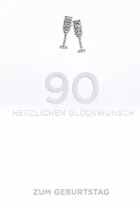 Produktbild von 90 GEBURTSTAG  Serie Diamond  Glückwunschkarte im Format 116x166cm mit