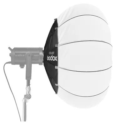 Produktbild von Godox CS-65T 65 cm/25,6 Zoll Schnellwechsel-Laternen-Softbox, professionelle faltbare Softbox mit Standard-Bowen-Halterung fuer Fotografie, Studio, Fotografie, Portraet, Live-Stream
