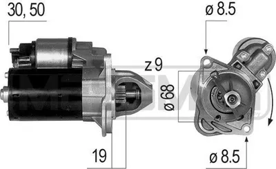 Produktbild von ERA 220648A Starter Anlasser 1,1kW für OPEL Corsa D Schrägheck (S07) 12V
