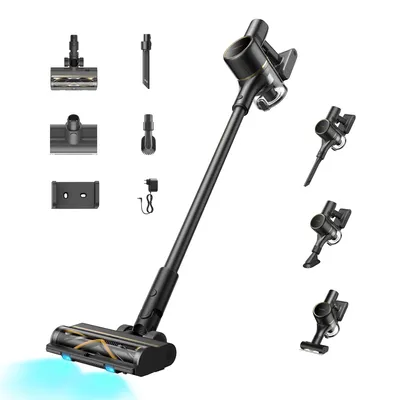 Immagine prodotto di Aspirapolvere portatile a batteria Dreame R20SE-A, potenza di aspirazione 20KPa e 150AW, smaltimento dello sporco, spazzola anti-groviglio, filtro a 5 strati, aspirapolvere portatile, LED, 90 minuti, app, nero