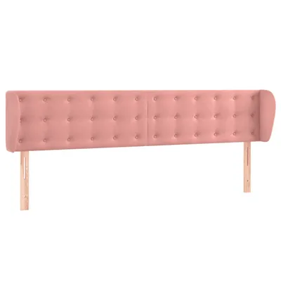Produktbild von Kopfteil mit Ohren Rosa 183x23x78/88 cm Samt