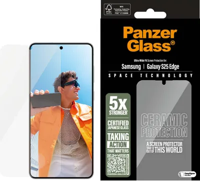Produktbild von PanzerGlass Ceramic Displayschutz Samsung Galaxy S25 Edge UWF