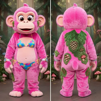 Imagen del producto de Mascota MASTICOT de chimpancé rosa y juguetona