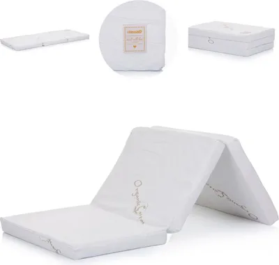 Immagine prodotto di Chipolino, materasso per culla pieghevole 120 x 60 x 6 cm in cotone anallergico bianco