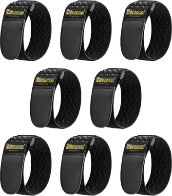 Image de Sangles Trilancer 30x5cm pack de 8 velcros flexibles élastiques polyvalents