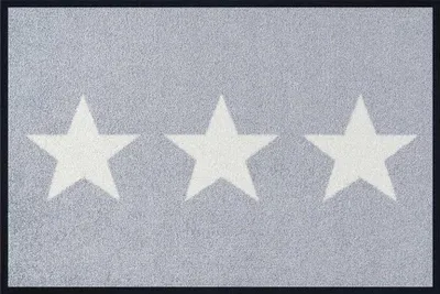 Produktbild von Kleen-Tex Design Türmatte Waschen+Trocknen Sterne Grau, Innenbereich, 40x60 cm Kleen-Tex Design Türmatte Waschen+Trocknen Sterne Grau, Innenbereich, 40x60 cm
