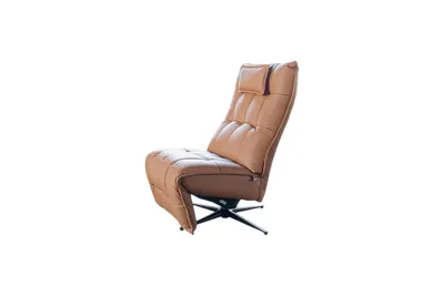 Produktbild von KAWOLA Sessel MIKO Relaxsessel drehbar Leder braun
