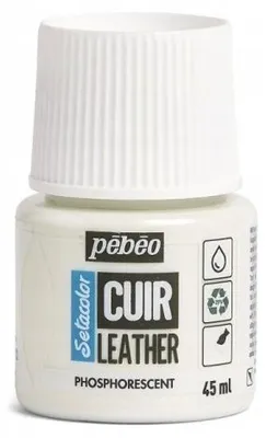 Imagen del producto de Pebeo Setacolor, pintura transparente fosforescente para cuero
