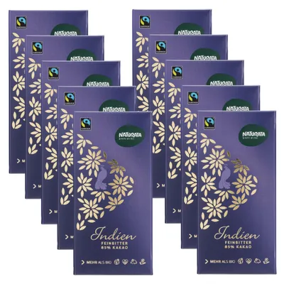 Produktbild von Indien Feinbitter 85%, 10 x 100 g