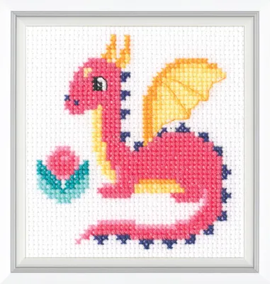 Zdjęcie produktu dla Zestaw do haftu krzyżykowego RTO "Najpiękniejsza", wzór liczony, 8x8,5cm