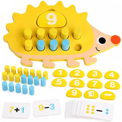 Montessori Mathespielzeug aus Holz, Zahlen lernen, ab 3 Jahren