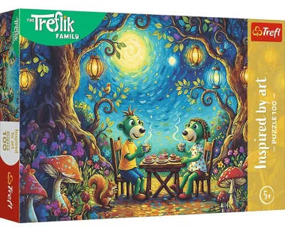 Zdjęcie produktu dla Puzzle 100 Spotkanie w kawiarni Trefl