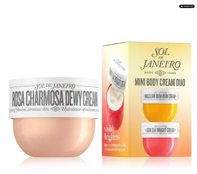 Produktbild von Sol de Janeiro Rosa Charmosa Dewy Cream Mini Body Cream Duo Set