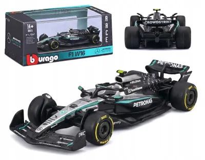 Produktbild von Bburago Mercedes-AMG F1 W16 2025 Kimi Antonelli Modellauto 1:64 Formel 1 Sammlerstück