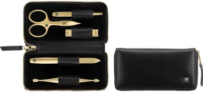 Zdjęcie produktu dla Zestaw do manicure 5 elementów skórzane etui czarne  Zwilling Twinox