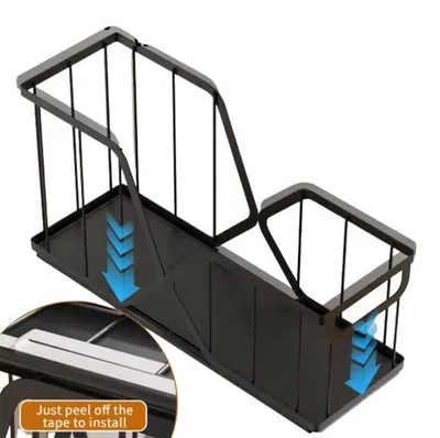 Obrázek produktu pro Kuchyňský organizér – police, výsuvný design, robustní ocelová konstrukce, 2 * výsuvné police