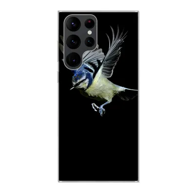 Produktbild von MuchoWow® Handyhülle Schutzhülle Hülle für Samsung Galaxy S22 Ultra Vogel - Federn - Porträt Silikon Softcase Handy Hülle - Abbildung