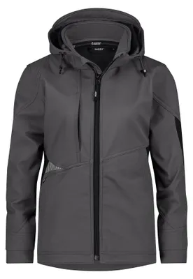 Produktbild von Softshell-Jacke für Damen Gravity Next Women PESRE21 280g anthrazitgrau/schwarz, Gr. L DASSY 300581