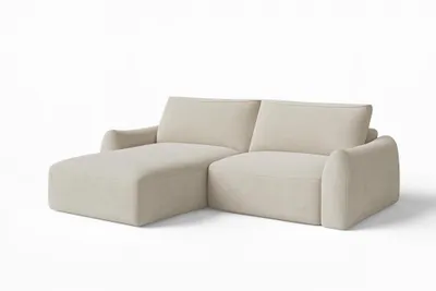 Produktbild von Ecksofa mit Schlaffunktion und Bettkasten Couch links Beige Gino VIBE 06