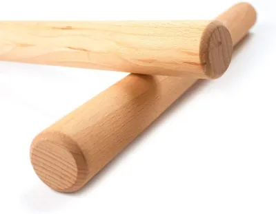 Produktbild von Nudelholz zum Backen | Umweltfreundliche französische Teigrolle | Rolling Pin für Teig, Kuchen, Plätzchen uvm. | Pizza Roller aus europäischer Buche